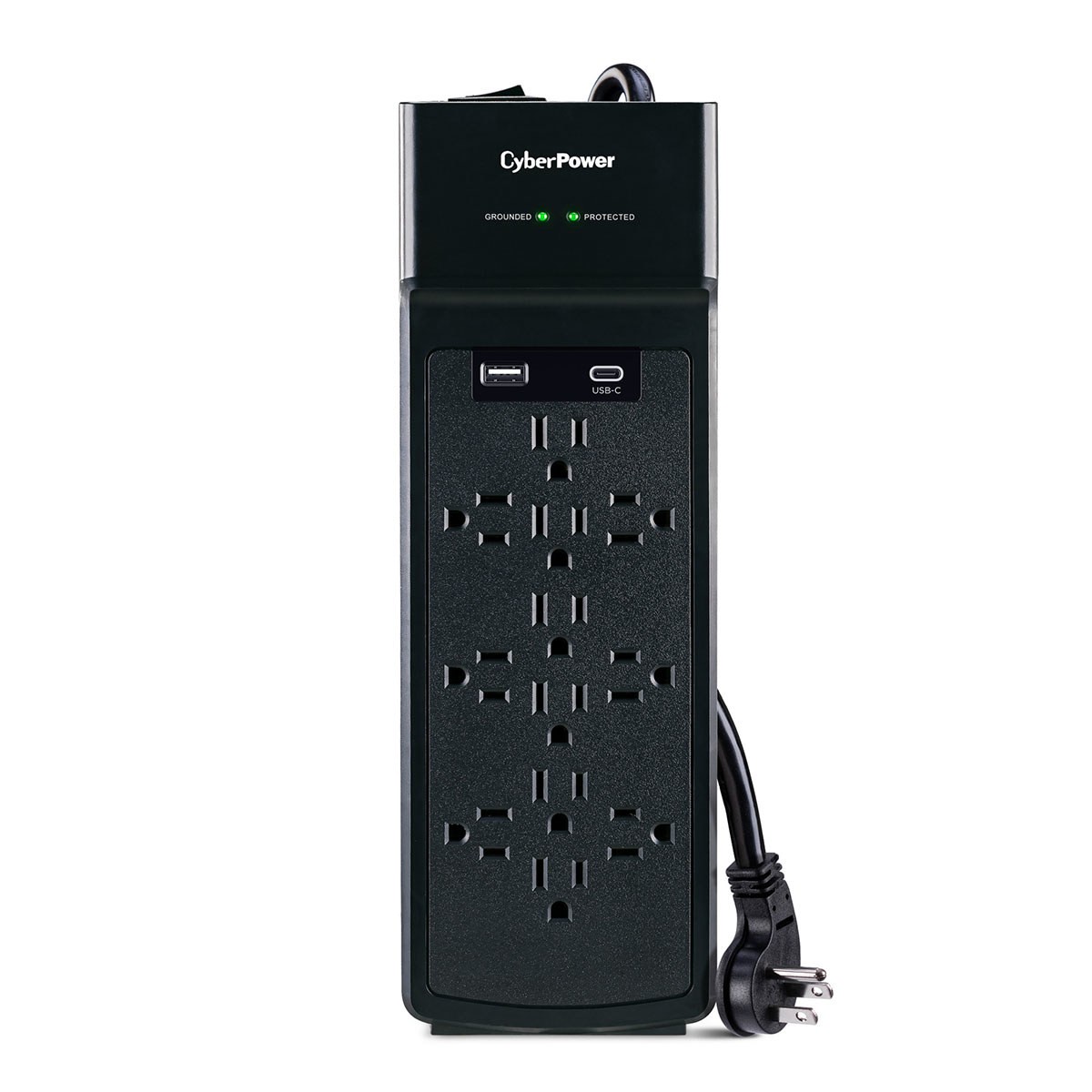 CyberPower CSP1206UC 12-Outlet Home/Office Surge Protector with USB-A and USB-C