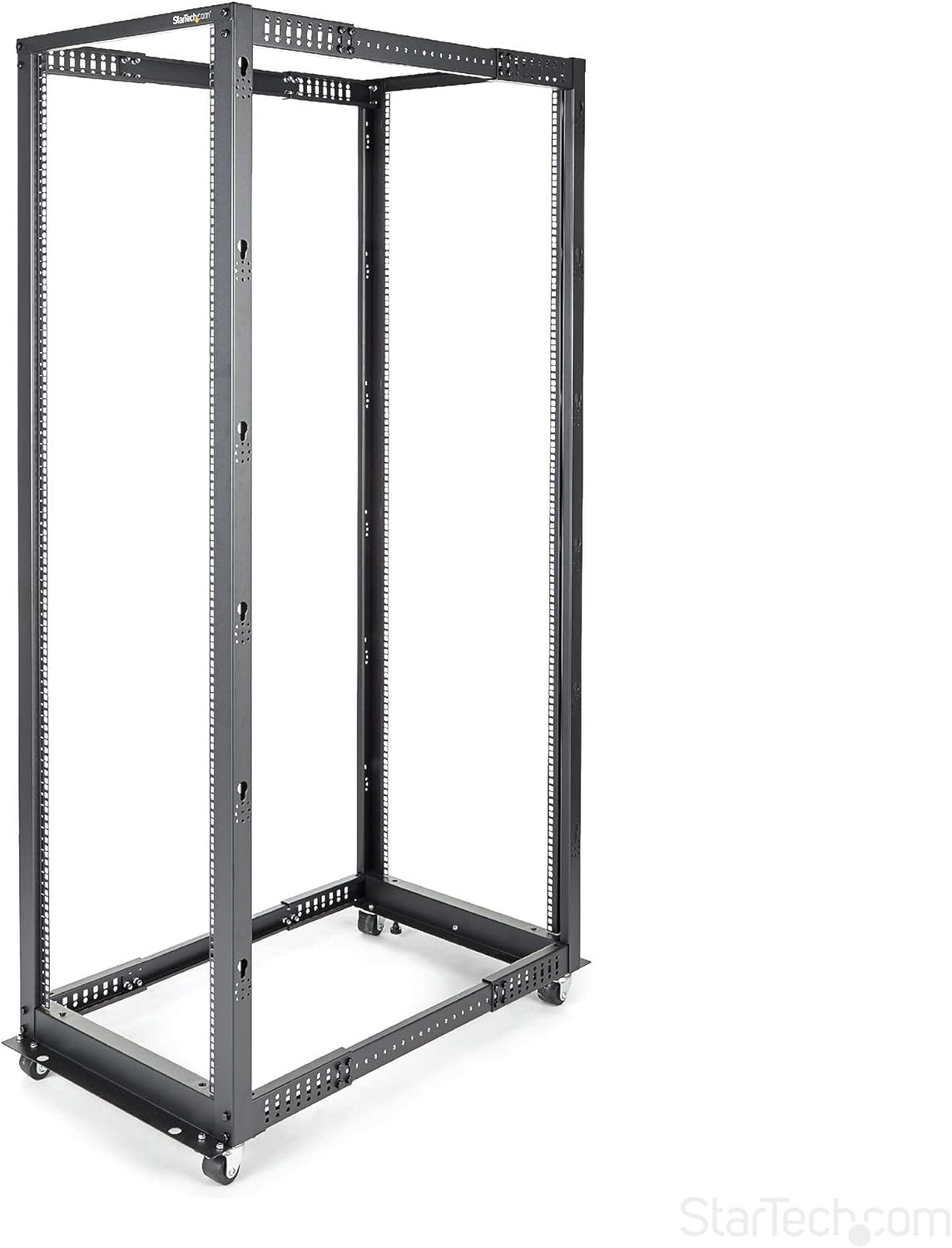 StarTech 42U 4-Post Server Rack 19in Open Frame Mobile