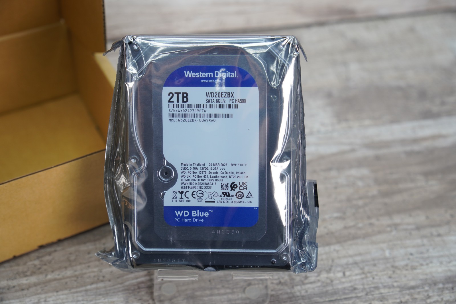 Western Digital 2TB Internal Hard Drive - 3.5" SATA III, 7.2K RPM - WD20EZBX