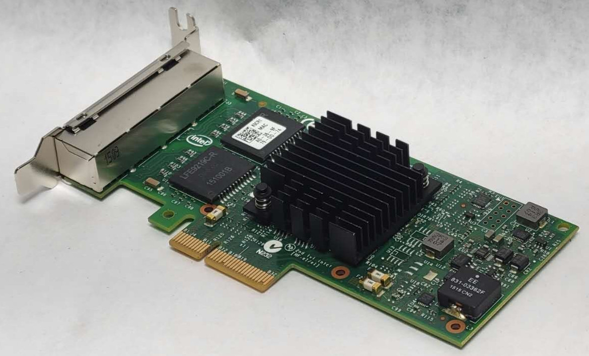 Dell Intel i350-T4 Quad Port 1Gbps Network Adapter K9CR1 T34F4 Low Profile