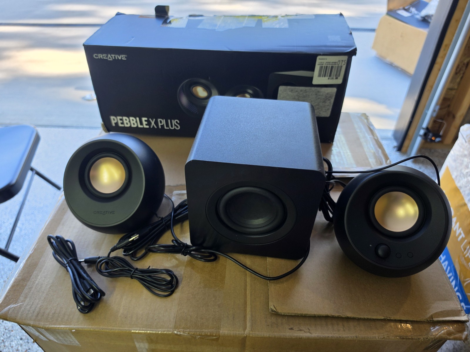 Creative Labs Pebble X Plus 2.1 USB Type-C Computer Speakers w/ Subwoofer NIB