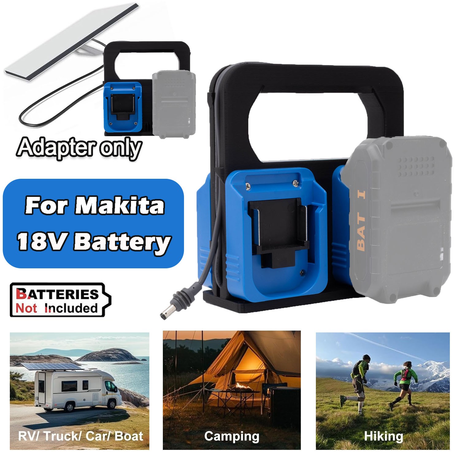 4x Battery Extender For Starlink Mini DC Power Adapter For Makita 18V Battery