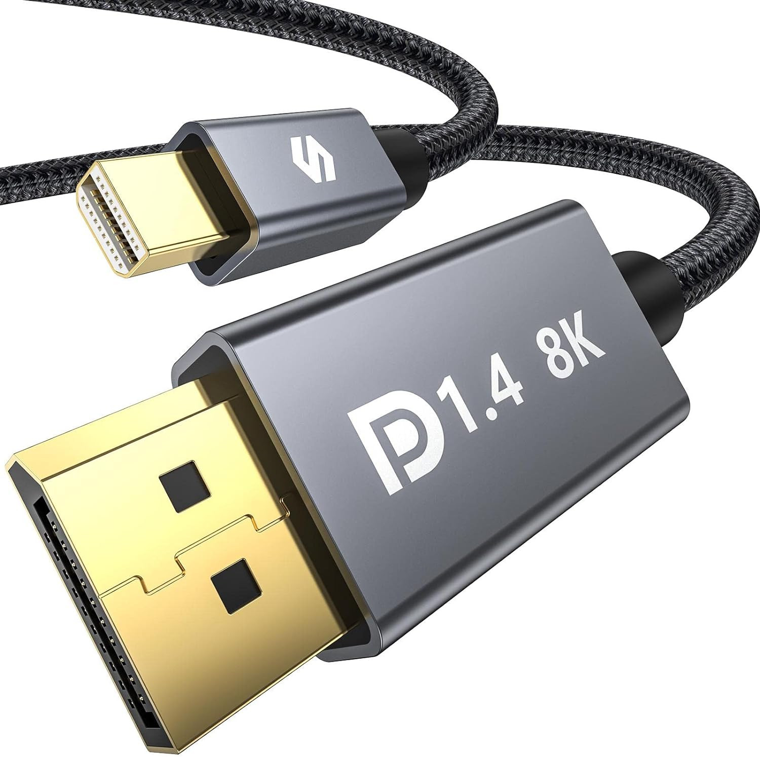 8K Mini Displayport to Displayport 1.4 Cable, [8K@60Hz, 4K@144Hz