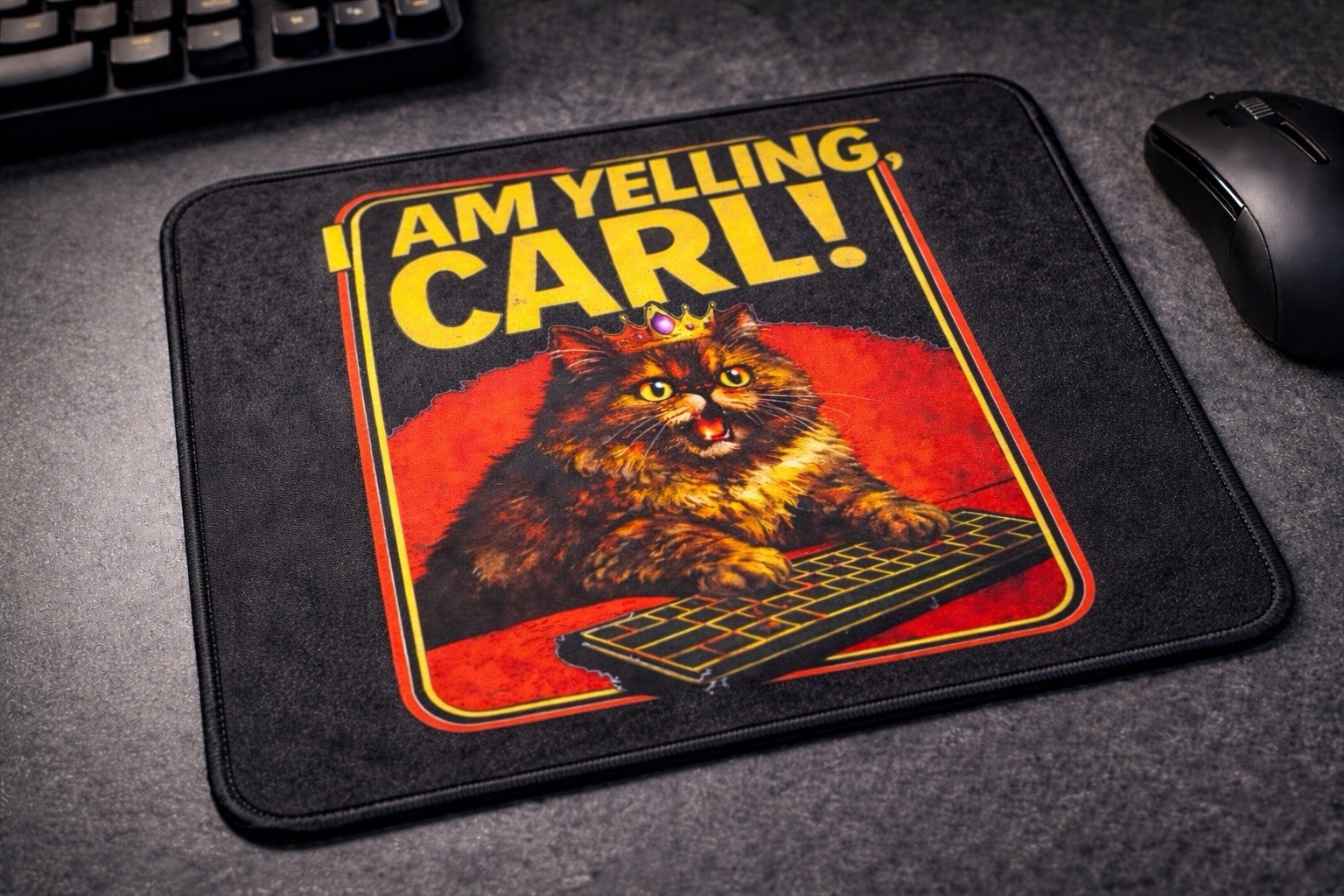 Dungeon Crawler Carl, Princess Donut MousePad I AM YELLING CARL