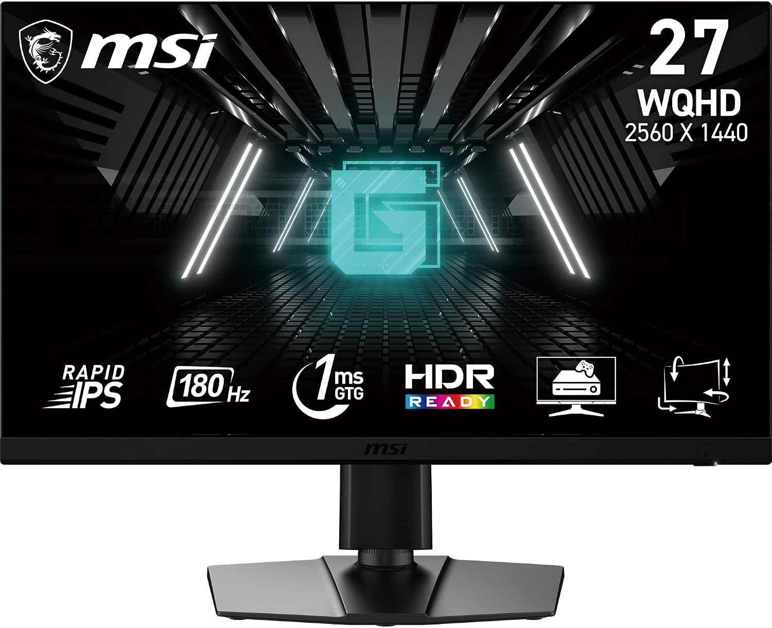 Msi G272QPF E2 27-Inch 2560 X 1440 (QHD) Computer Monitor, 180Hz, AMD Adaptive S