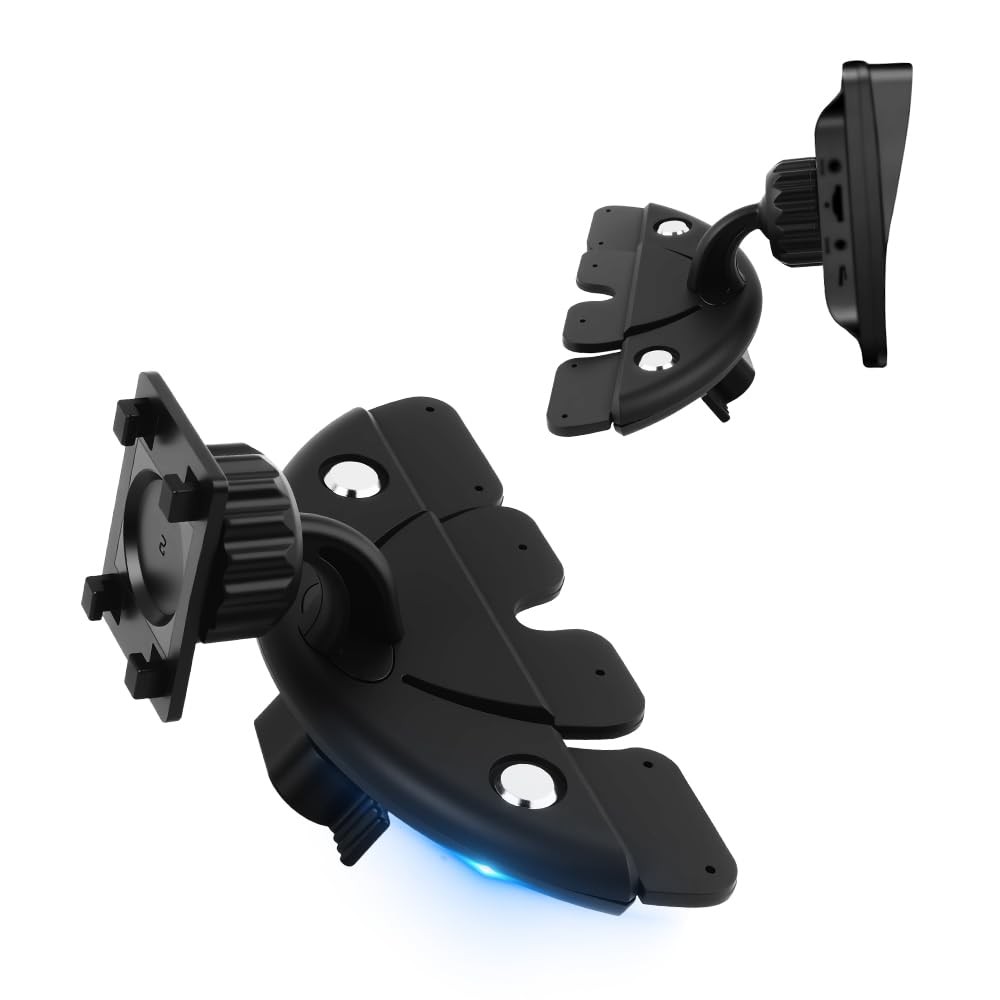 CD Slot Mount for Carplay Screen 360° Rotatable,Carplay Screen Mount with Triang