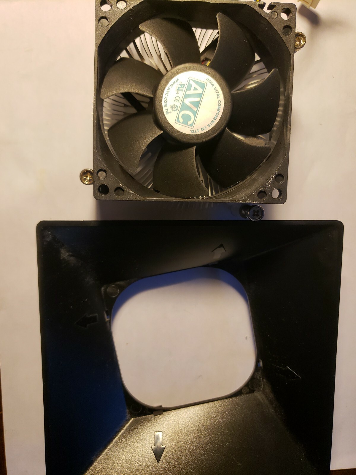 DELL USFF Optiplex CPU Cooling Fan With Heatsink Shroud 03VK1H   