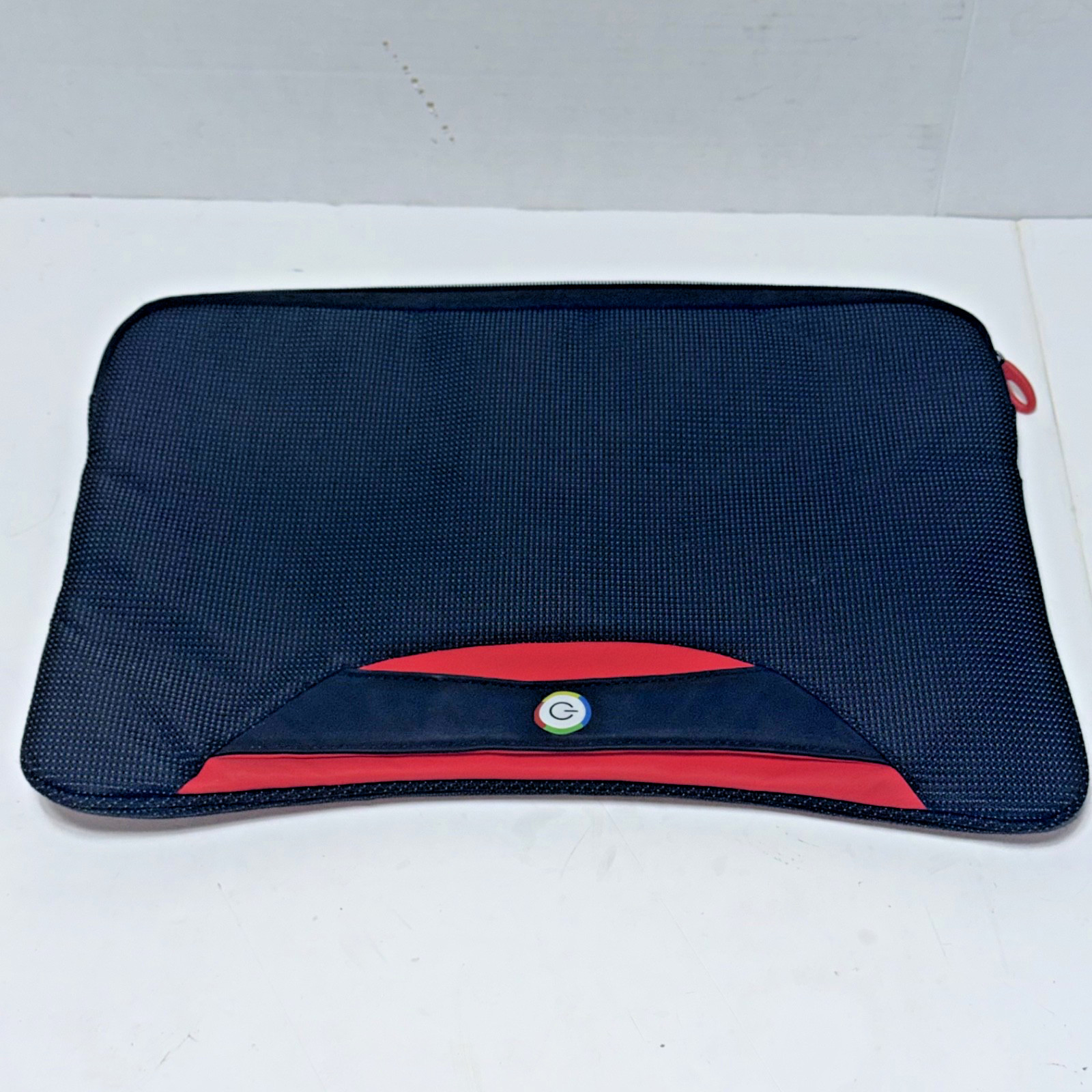 Google Logo Padded Laptop Tablet Sleeve Zipper Case Black Green For 15” laptop