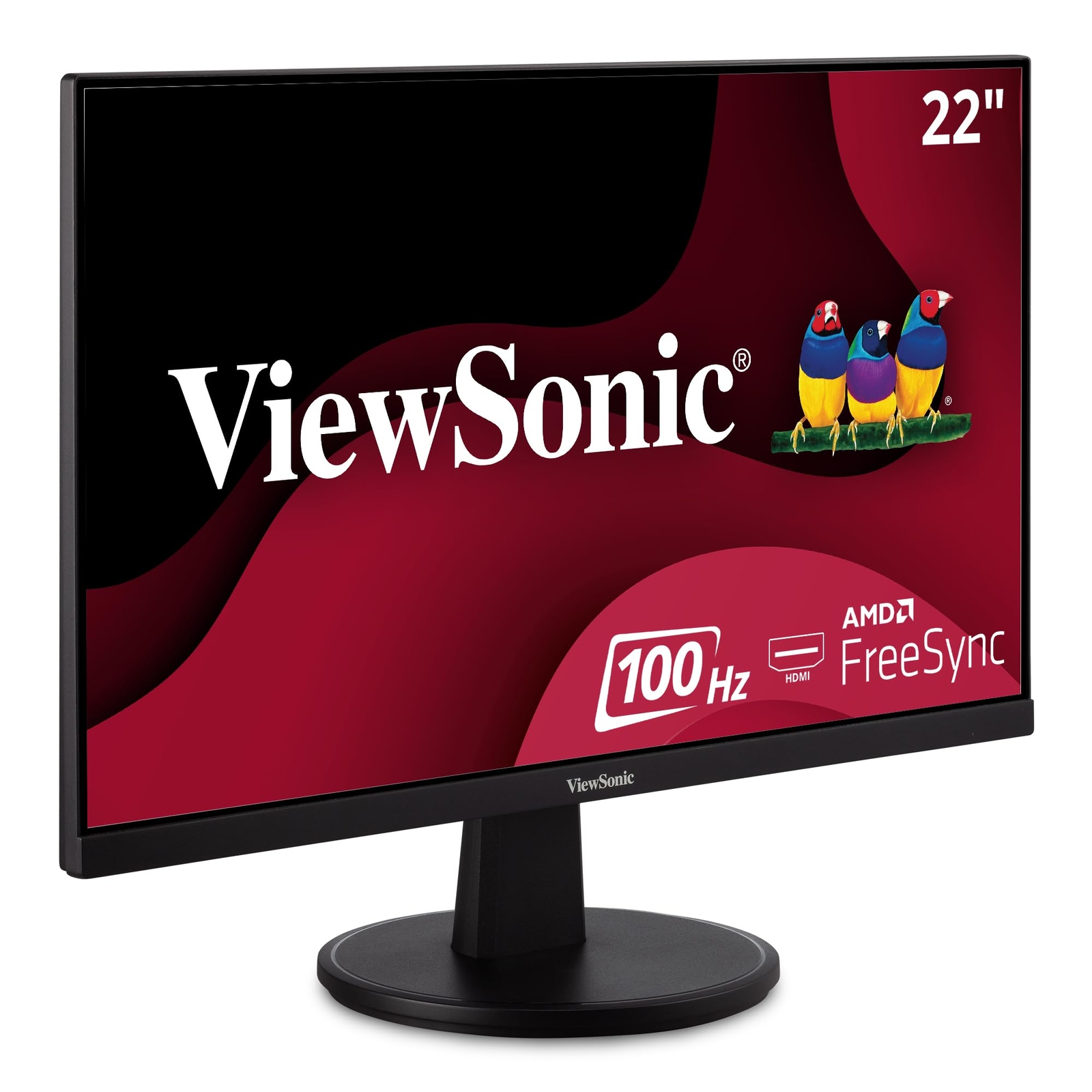 22 Inch Full HD Monitor 1920x1080p 100Hz Flicker Free FreeSync HDMI VGA