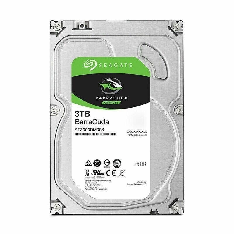 NewSeagate BarraCuda ST3000DM008 3TB 3.5" 7200RPM SATA 6Gb 64M Hard Drive HDD