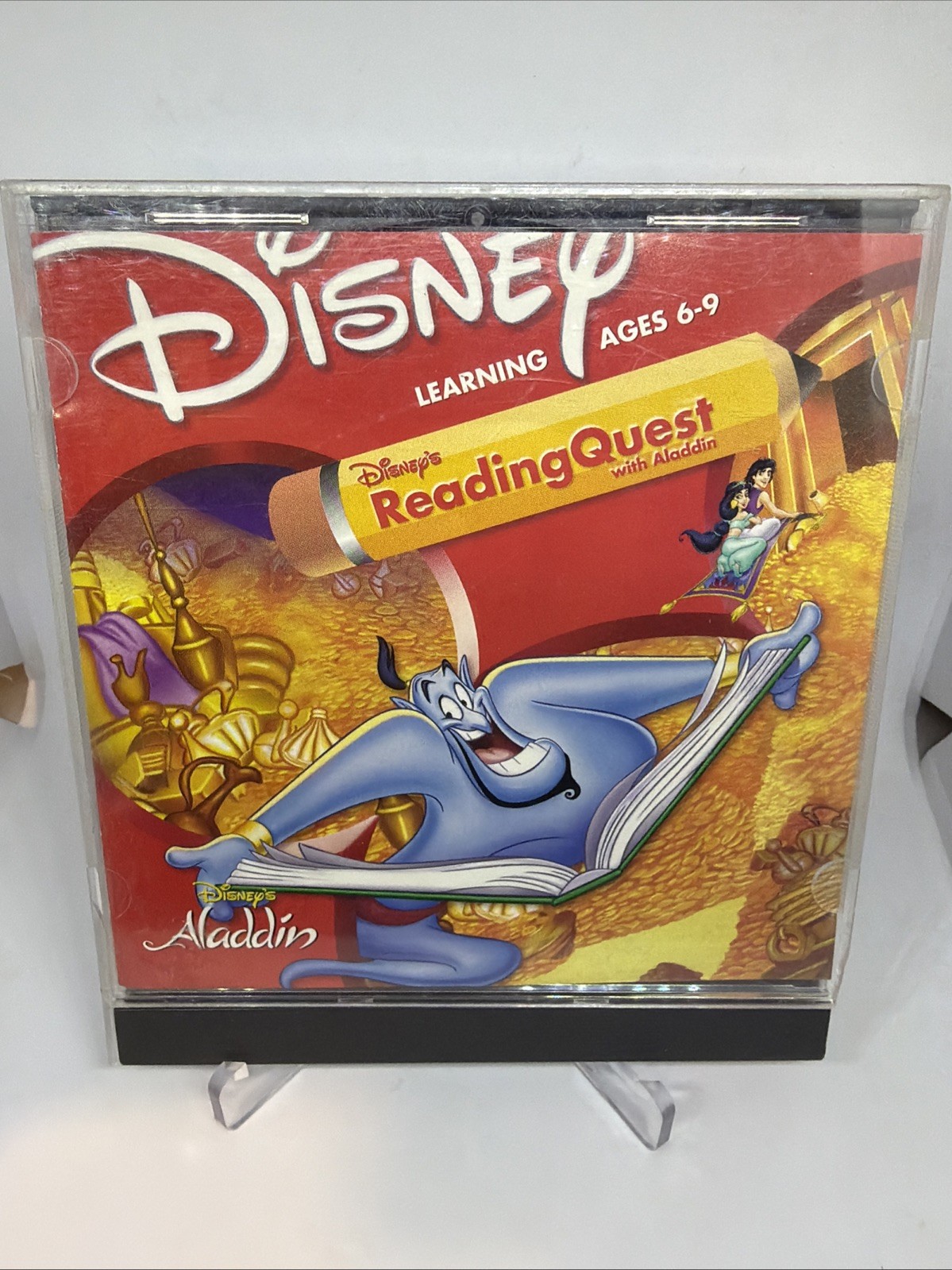Disney Reading Quest With Aladdin PC CD-ROM Game Learning Ages 6-9 Complete