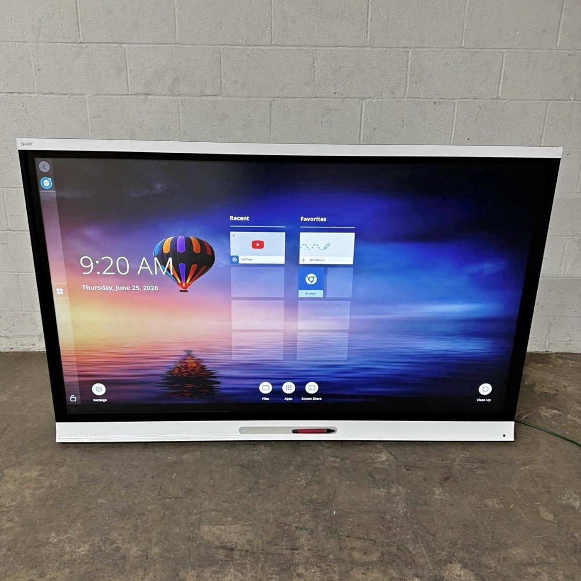 SMART Board SPNL-6265-V3 65" 4K LCD Touchscreen Display HDMI/DP/USB-C