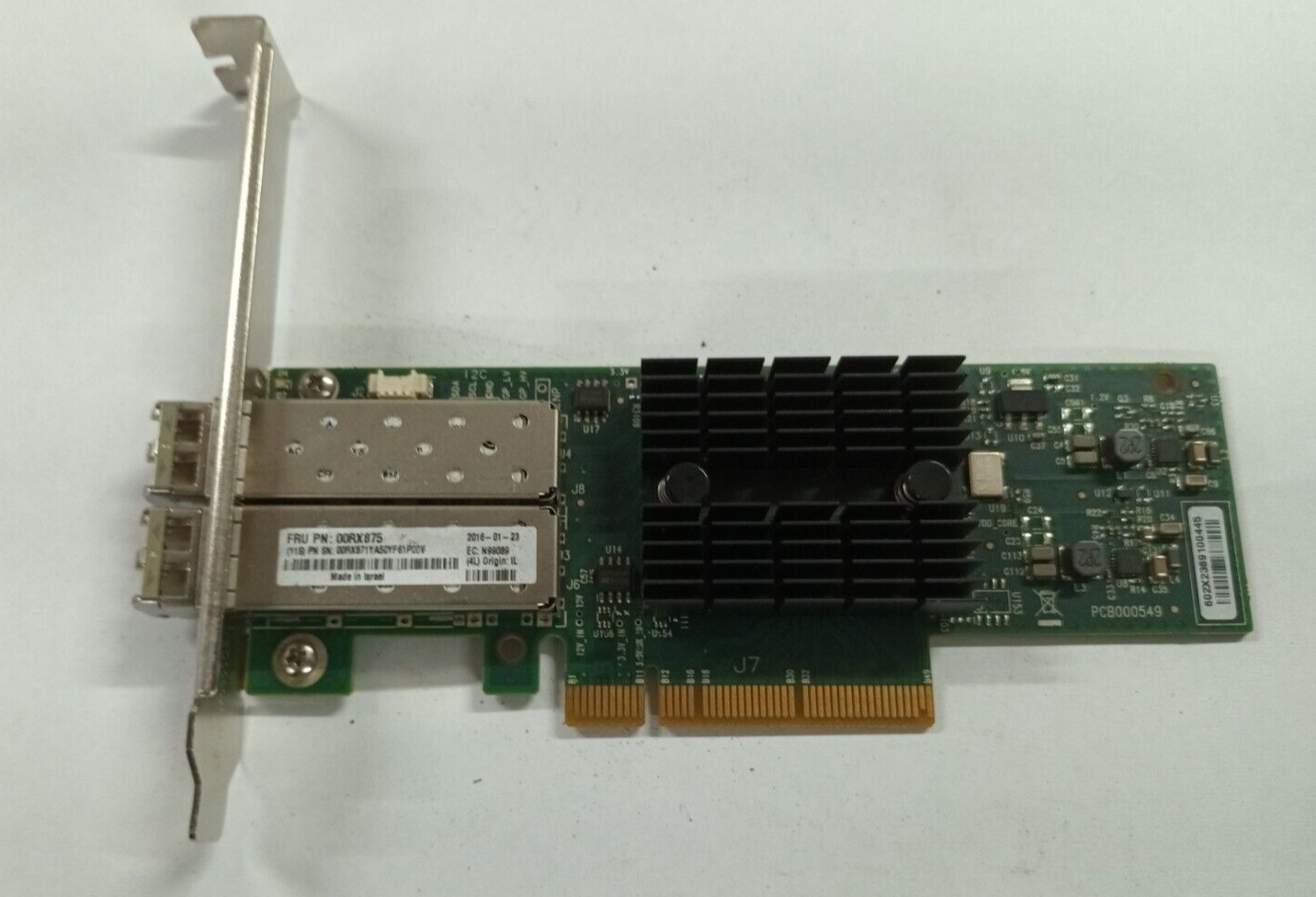 IBM EC2M PCIe3 Dual Port 10GbE NIC & RoCE SR Adapter 00RX875 00RX871