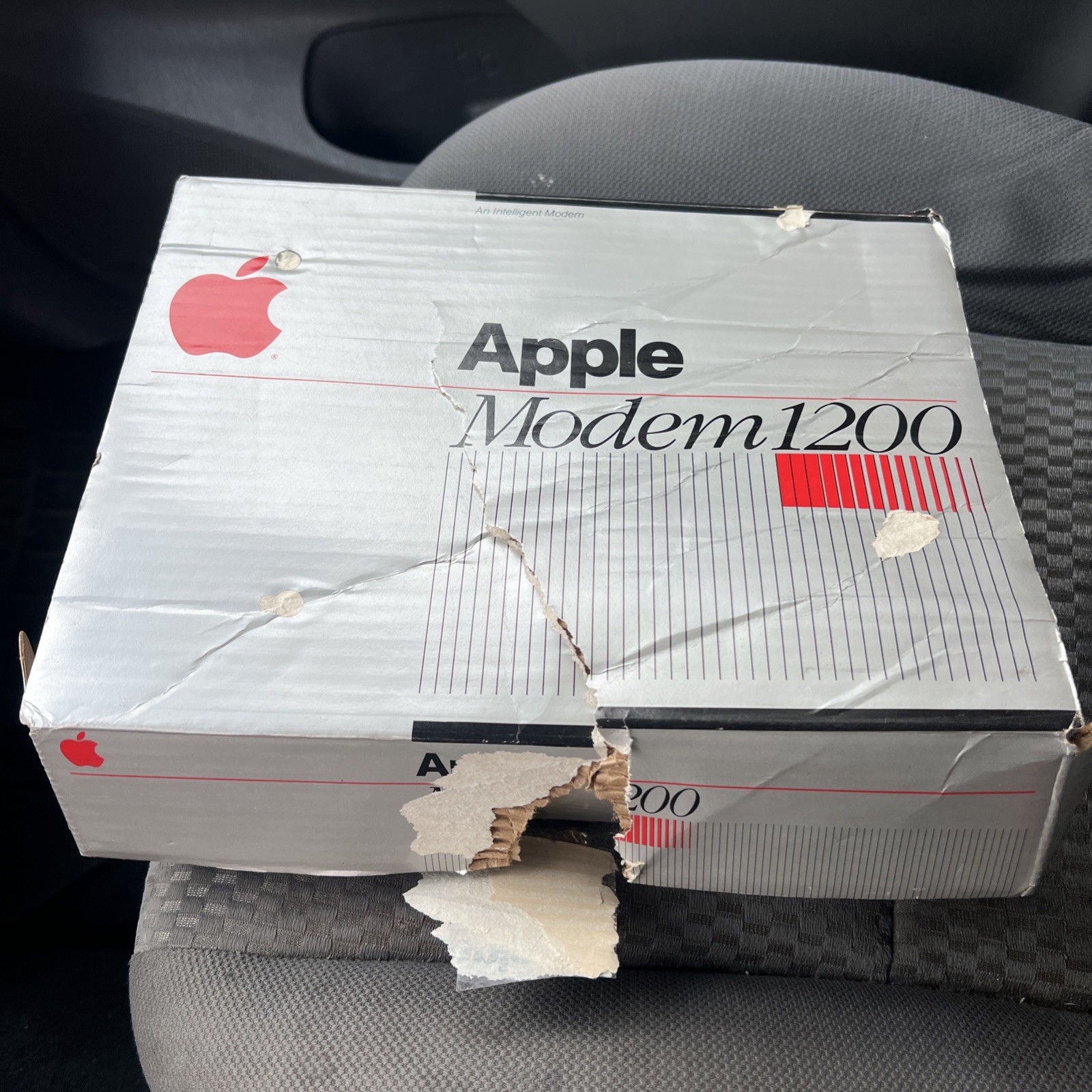 Apple Modem 1200 (Model A9M0301, 1983) — In Box With Cables & Original Packaging