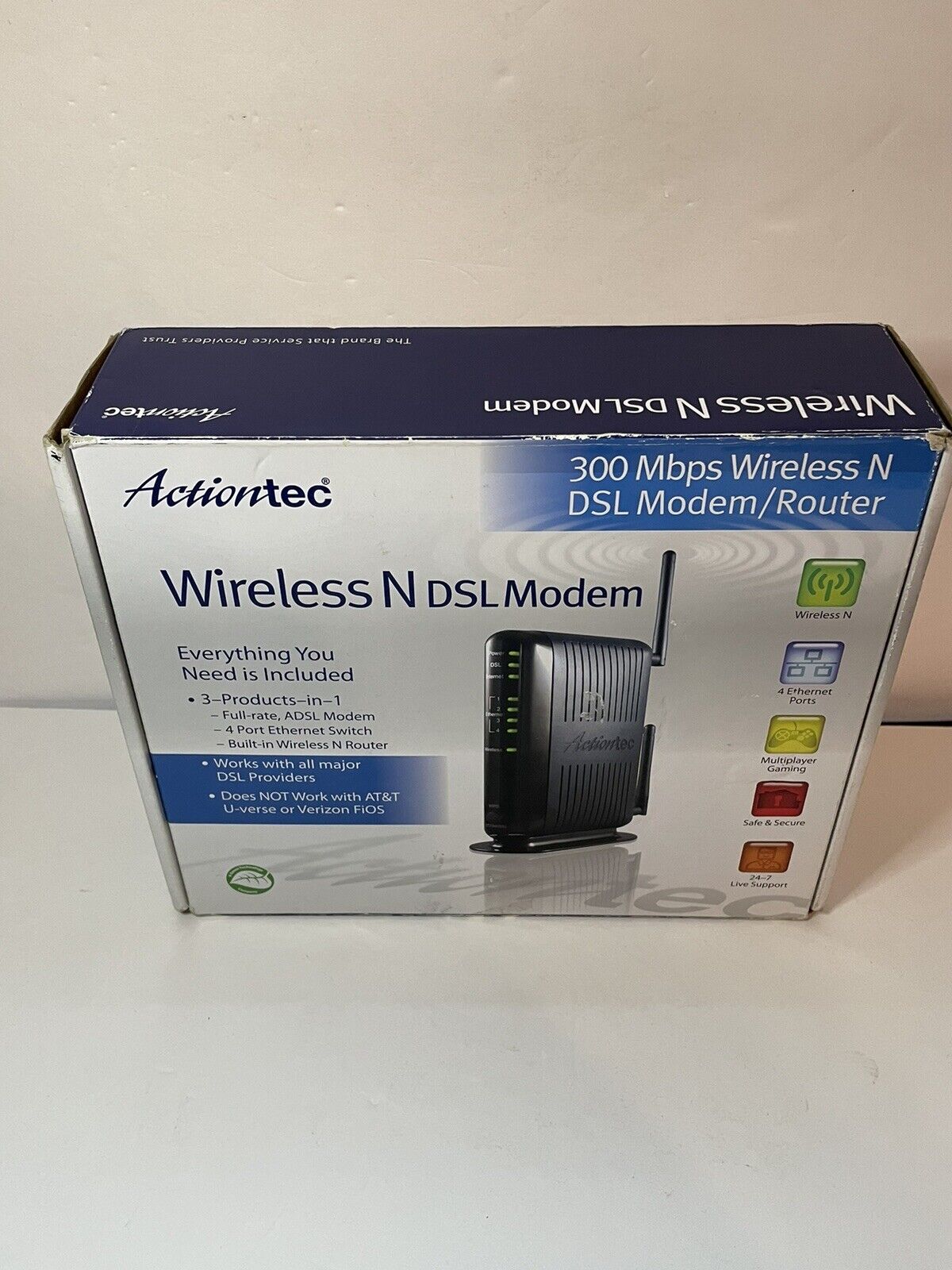 Actiontec GT784WN Wireless N DSL Modem Router CRCA3420900166