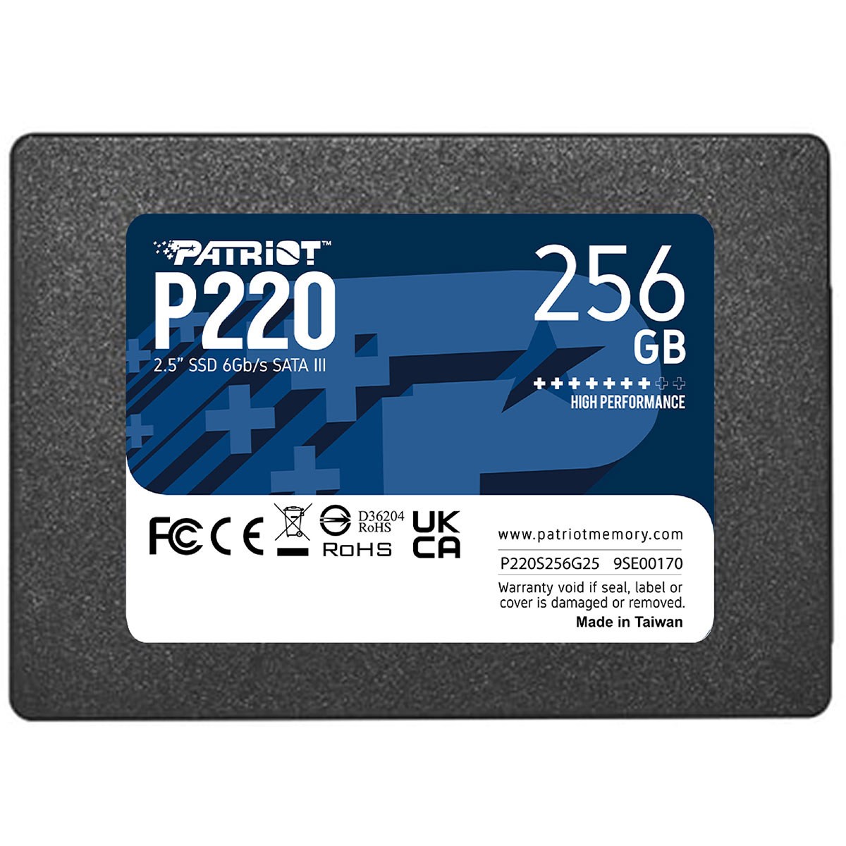 Patriot P220 SATA 3 256GB Internal Solid State Drive 2.5. Patriot is proud to pr