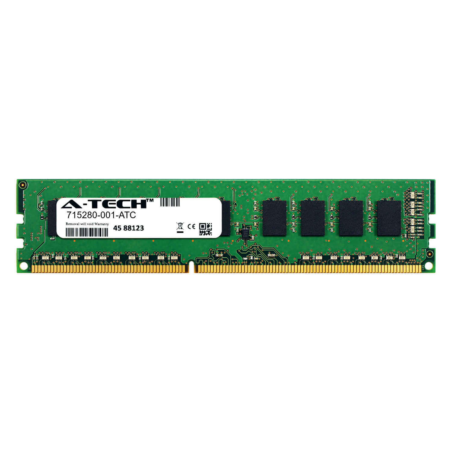 4GB DDR3 PC3-12800E ECC UDIMM (Replacement for HP 715280-001) Server Memory RAM
