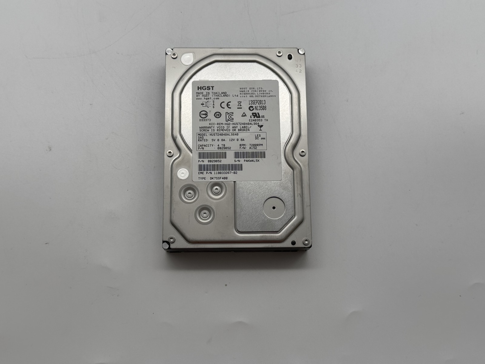 HGST Ultrastar 4TB 3.5" Enterprise SATA 7200RPM Internal HDD HUS724040ALS640