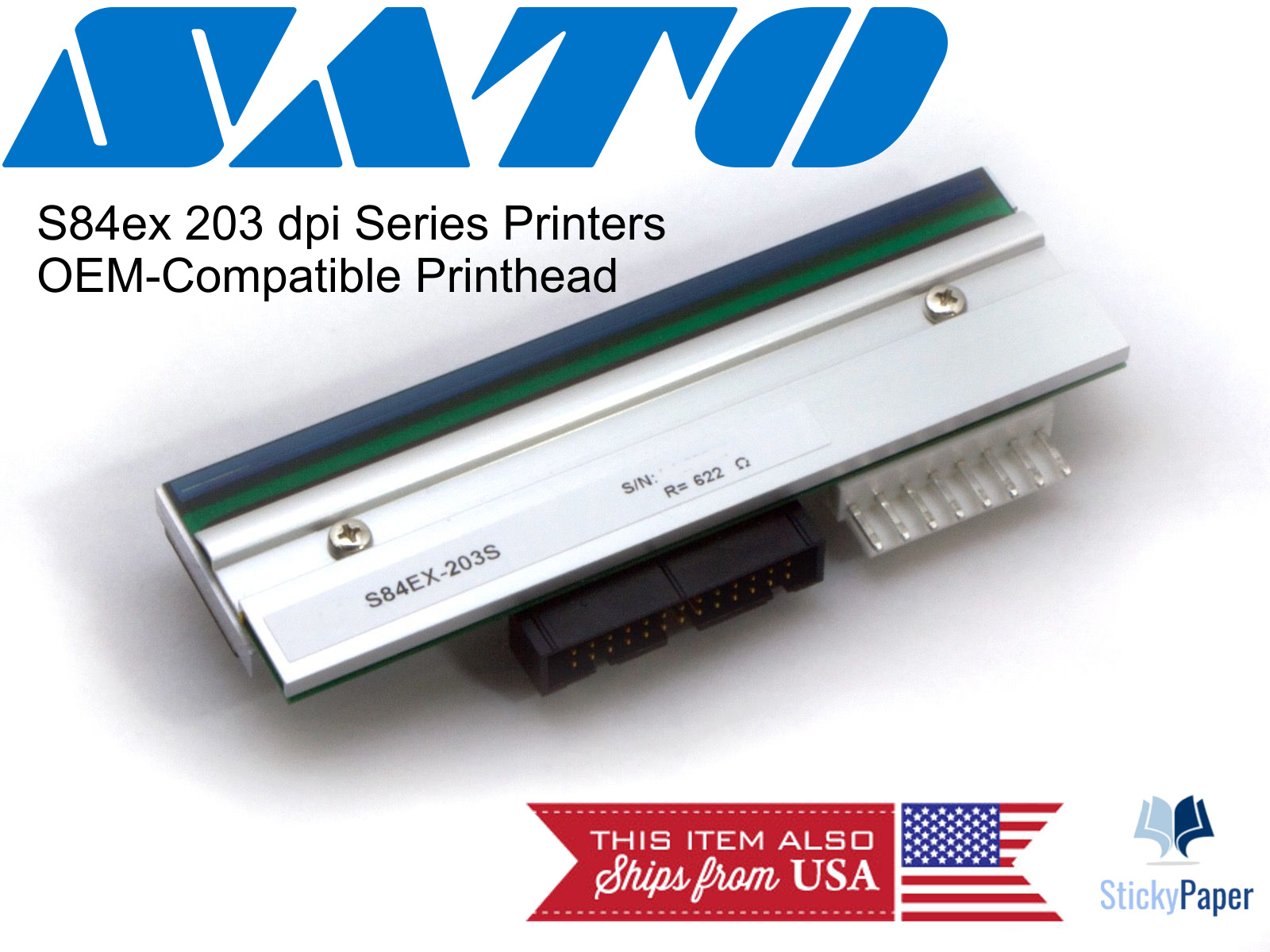 Sato S84ex 203 dpi Printhead (R29219000) USA Stocked & Shipped