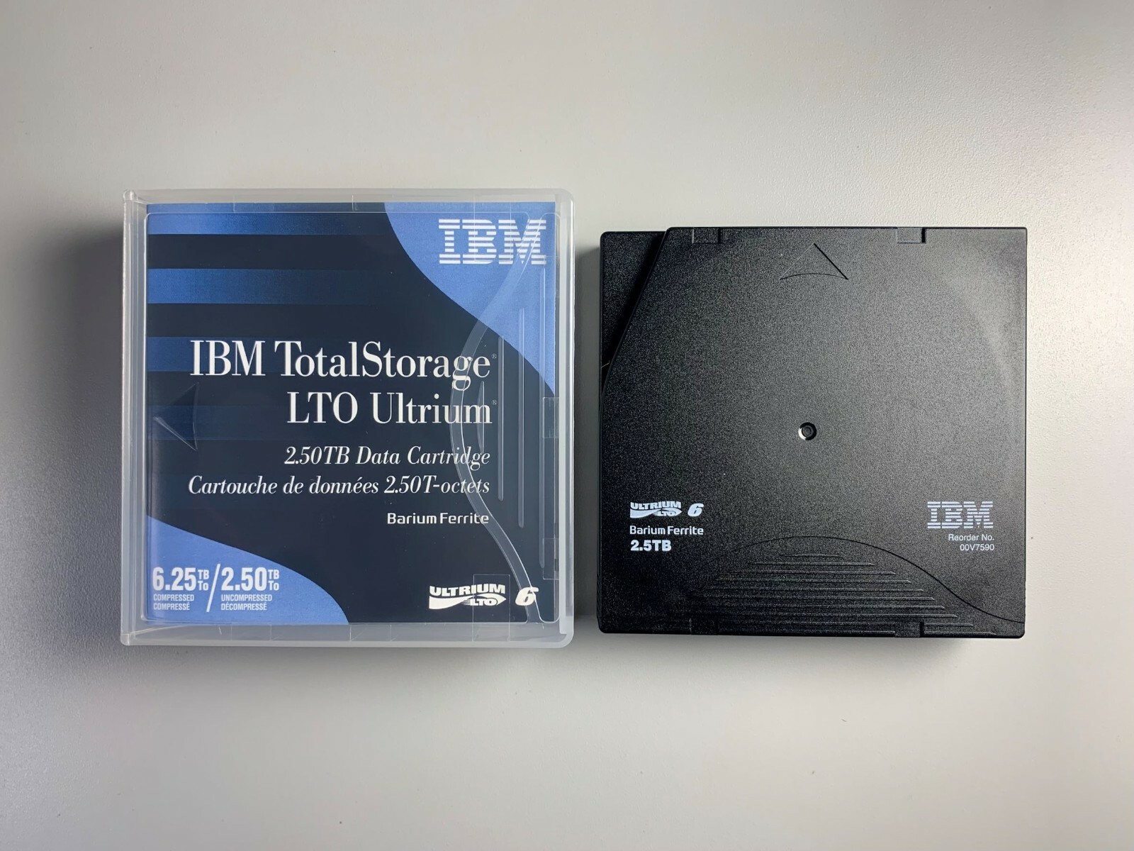 IBM LTO6 TAPE CARTRIDGE #00V7590 2.5TB ULTRIUM DATA STORAGE BACKUP - NEW