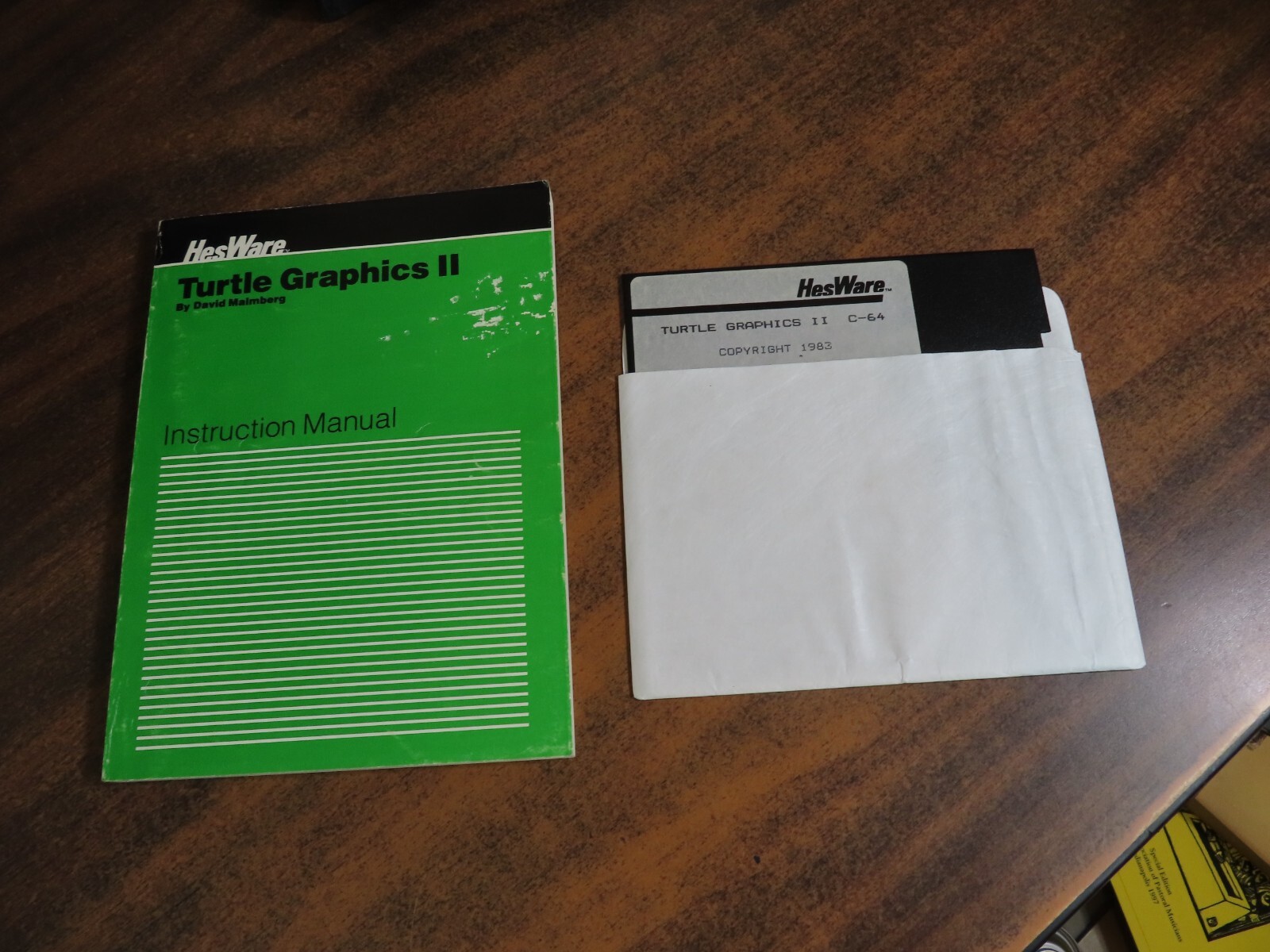 HesWare Turtle Graphics II Software 1983 Commodore 64 C-64