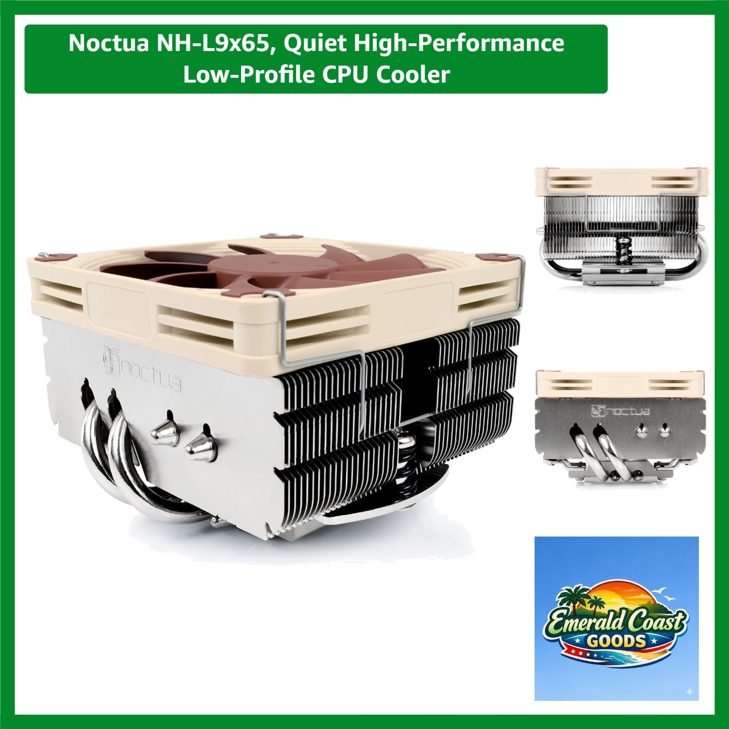 Quiet High-Performance Low-Profile CPU Cooler