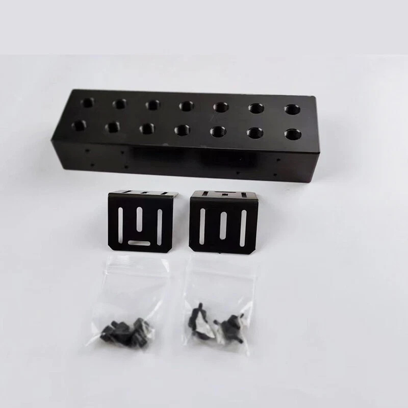 G1/4 POM 6-Way Water Cooling Manifold Splitter Distributor Server GPU