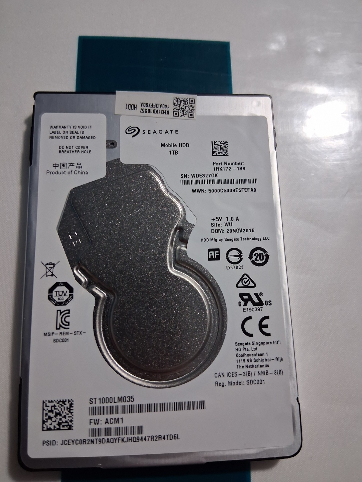 2.5" Seagate ST1000LM035  Laptop Hard Drive