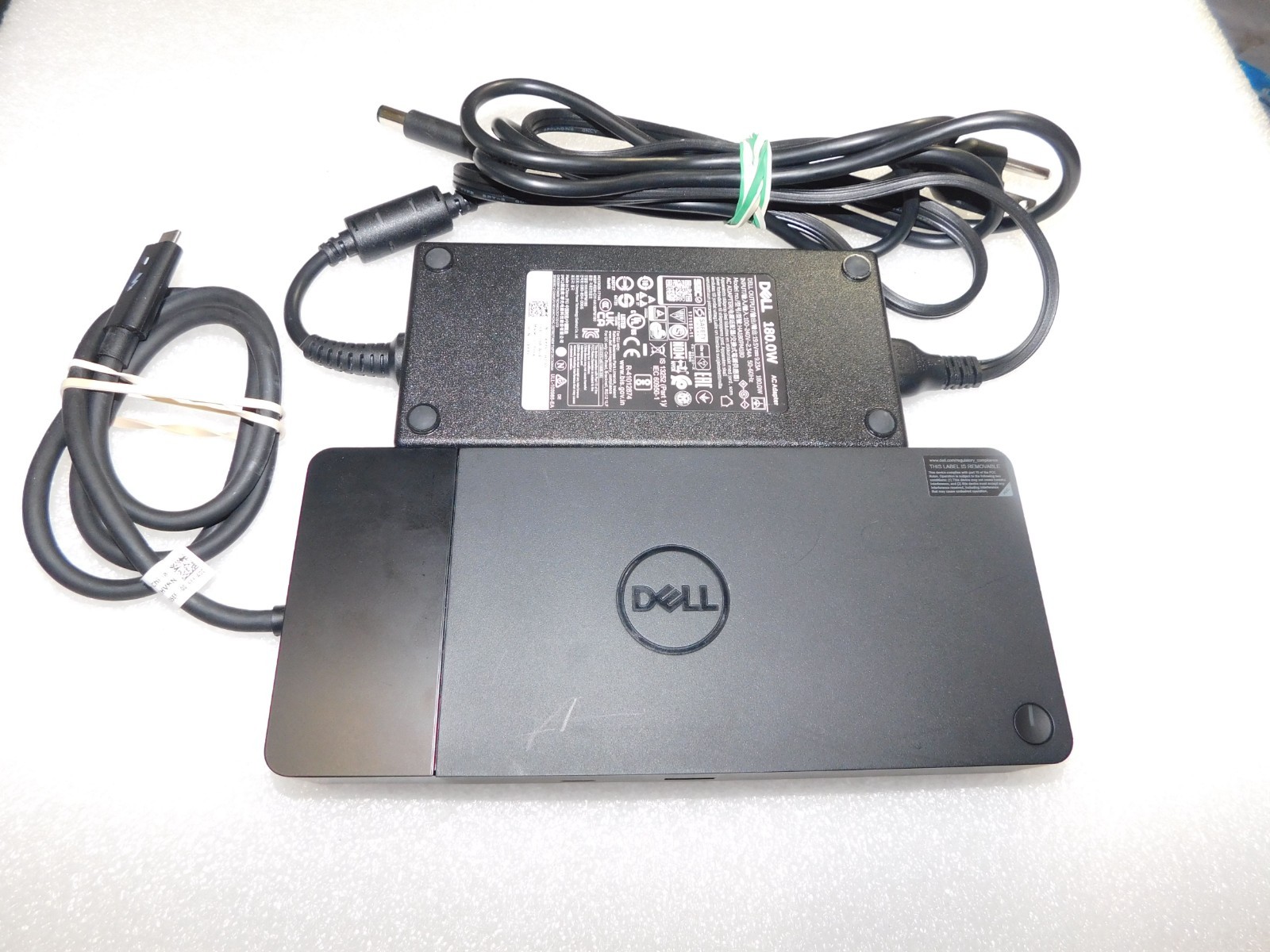 DELL WD19TBS THUNDERBOLT 3 HDMI 2XDP USB 3.0 DOCKING STATION W/180W POWER SUPPLY
