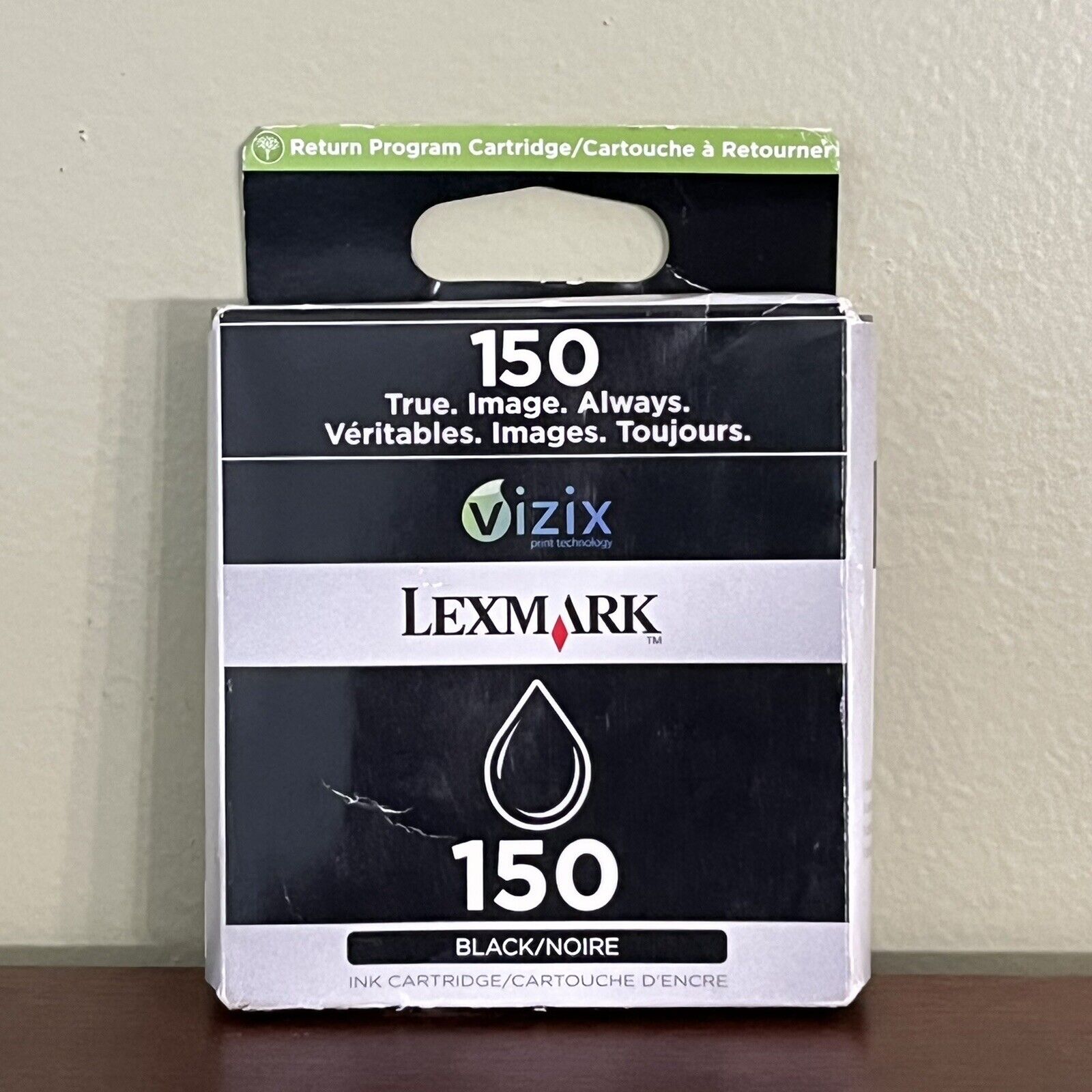 Lexmark 150 Genuine Black Ink Cartridge Lexmark 14N1607 Ink OEM Imperfect Box