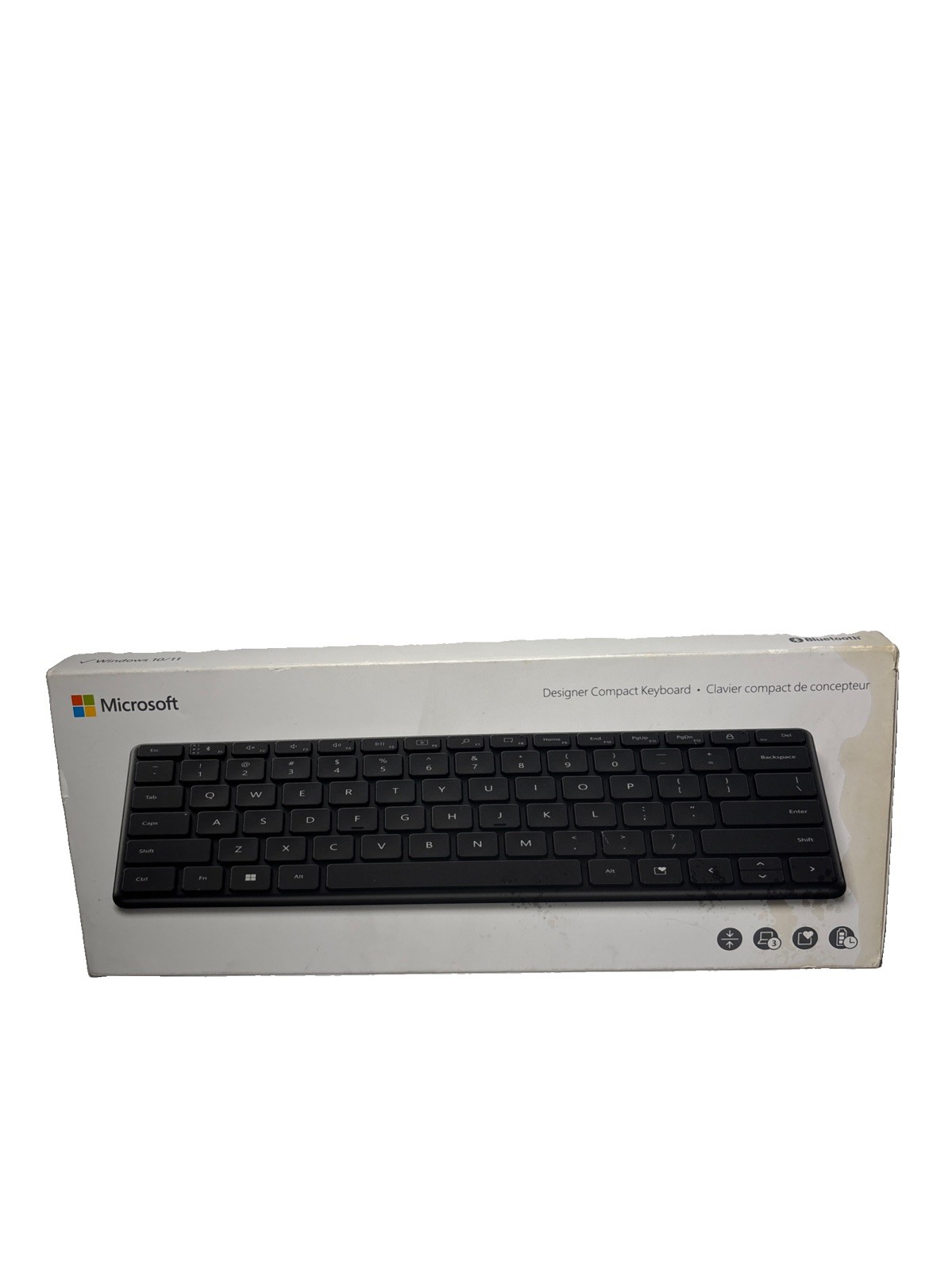 Microsoft Designer Compact Keyboard 21Y-00001 Matte Black Bluetooth Wireless