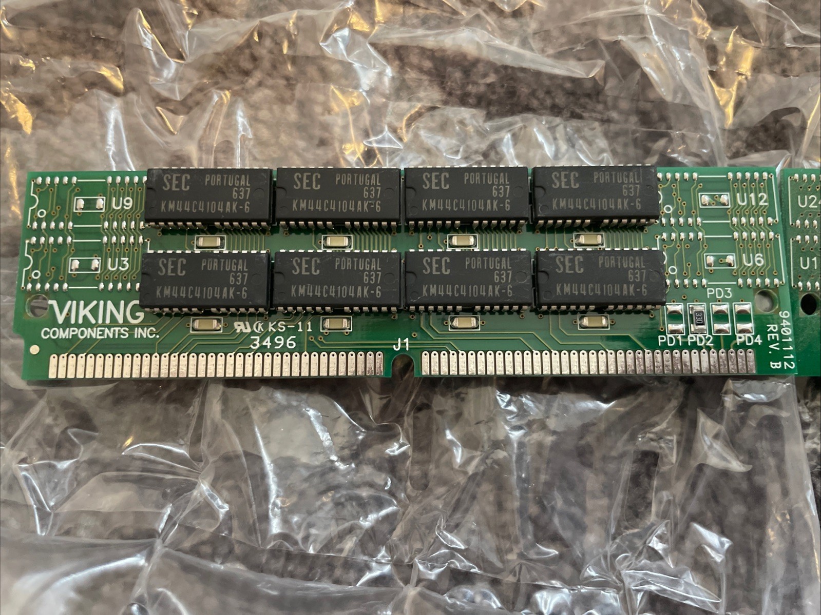 Lot of 2 Viking 32MB 72-Pin SIMM Memory RAM 64MB Total Pair Double Sided TESTED