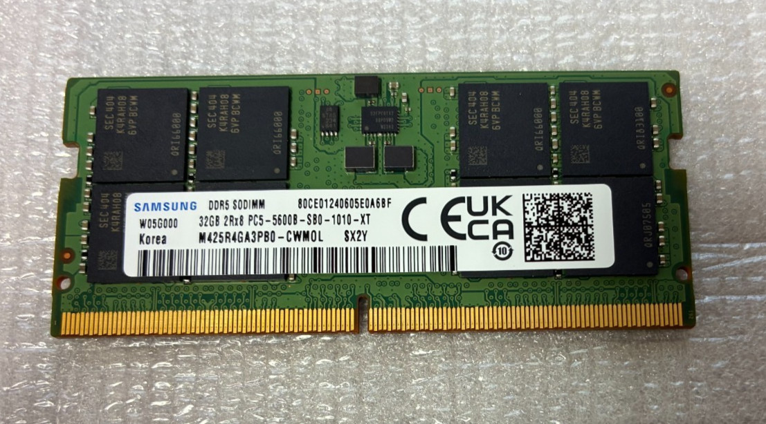 New HP Samsung 32GB DDR5 SODIMM PC5-5600B M425R4GA3P0-CWM0L  N20974-982