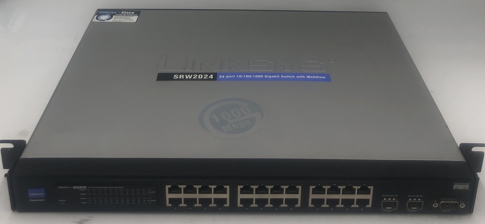 Cisco Linksys 24-Port Gigabit Switch With Webview- SRW2024 v1.2
