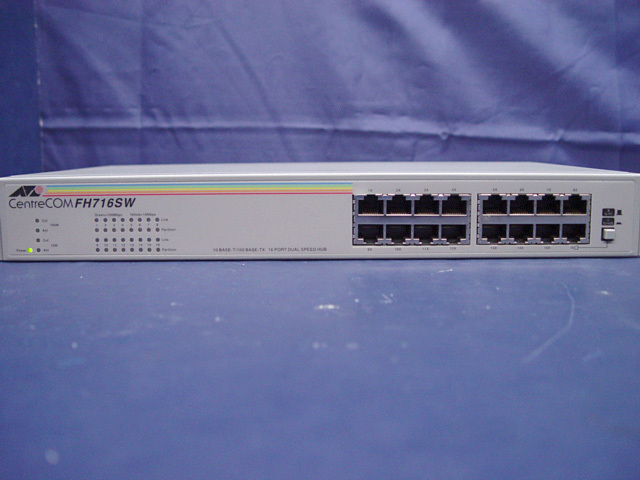 ATI ALLIED TELESYN CENTRECOM FH716SW 10BASE-T/100BASE-TX 16 PORT DUAL SPEED HUB