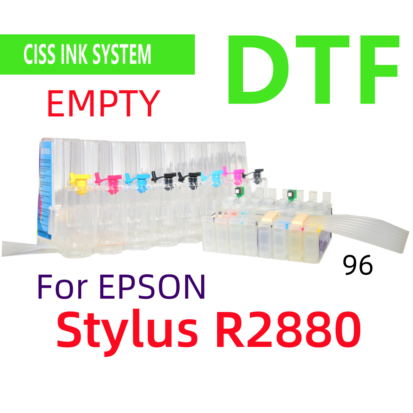 Refillable Empty Cis ciss ink system for Stylus R2880 Printer DTF printing