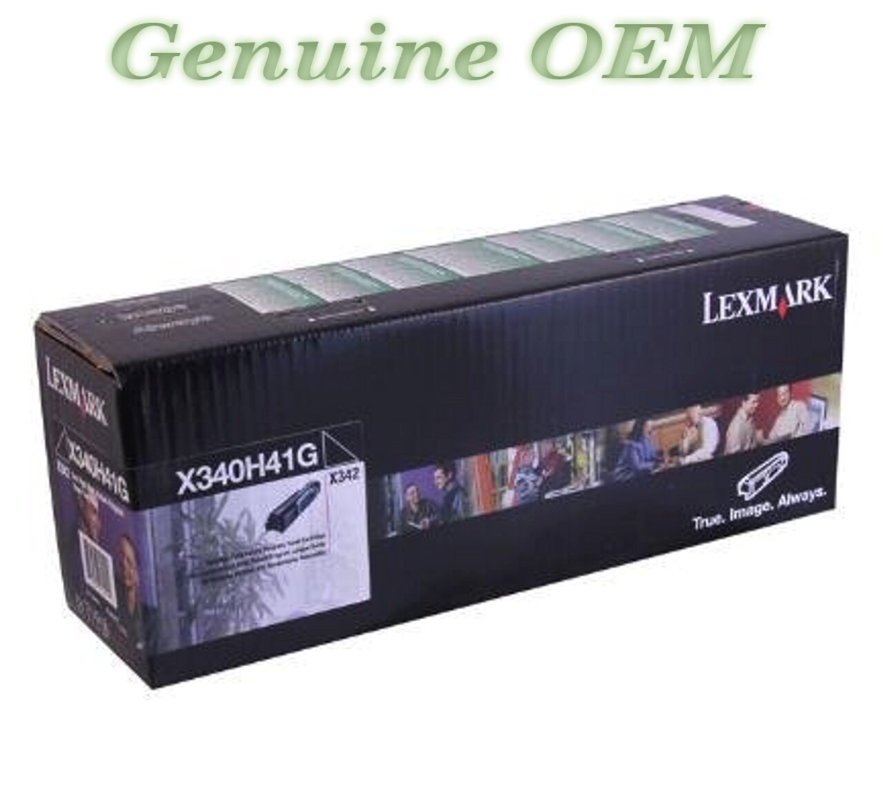 X340H41G Original OEM Lexmark X340 Toner, Black High Yield Genuine Sealed