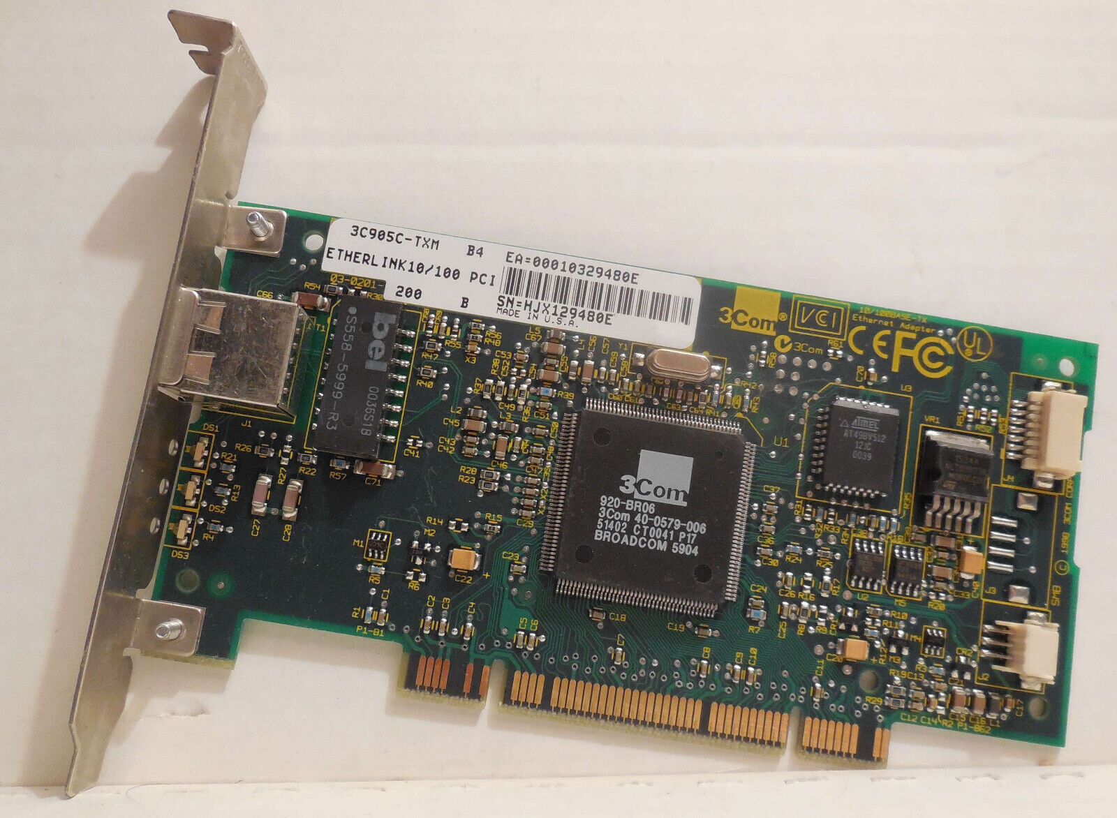 3COM 3C905C - TX  PCI 10/100 Mbps Ethernet Adapter