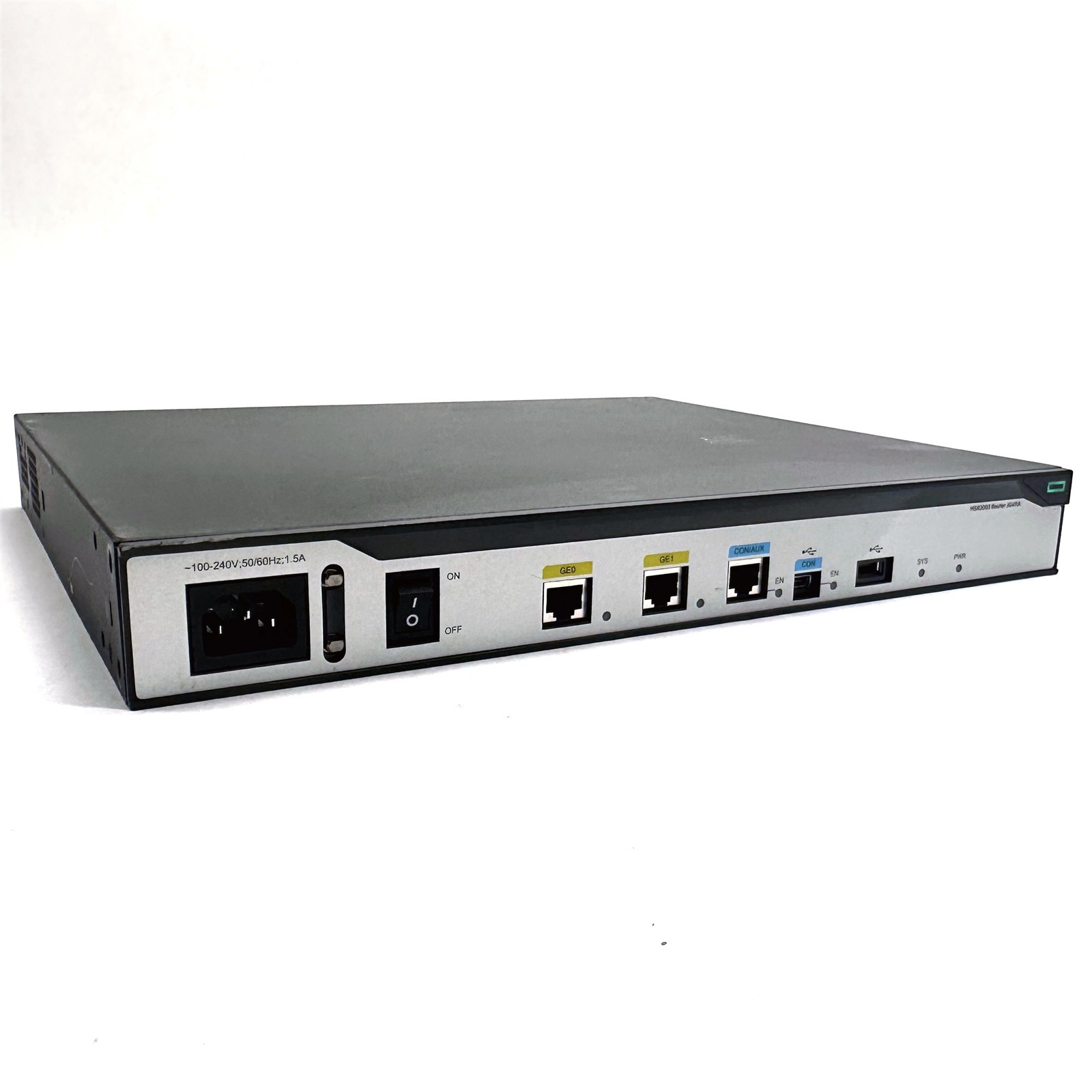 HPE FlexNetwork MSR2003 JG411A Rackmount Gigabit Ethernet AC Router w/JG738A MOD