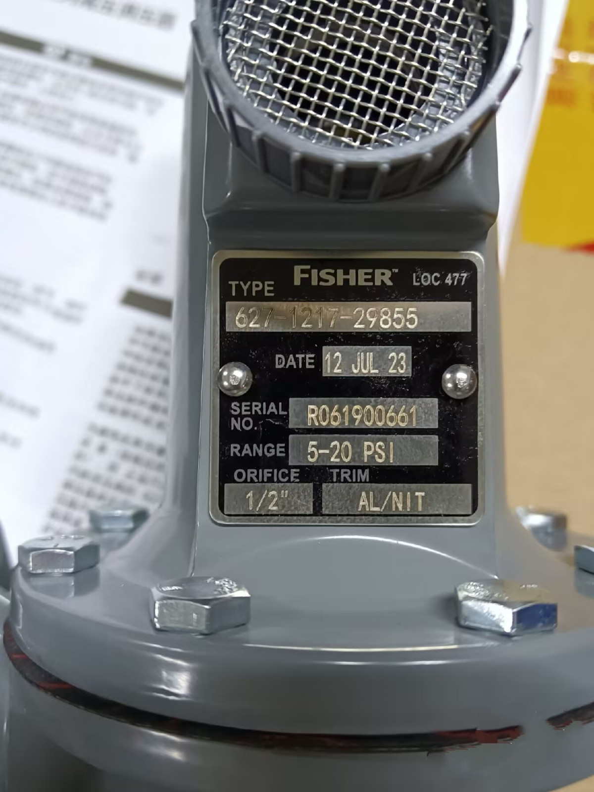 1PC Brand New Fisher 627-1217-29855 Pressure Reducing Valve Fedex or DHL