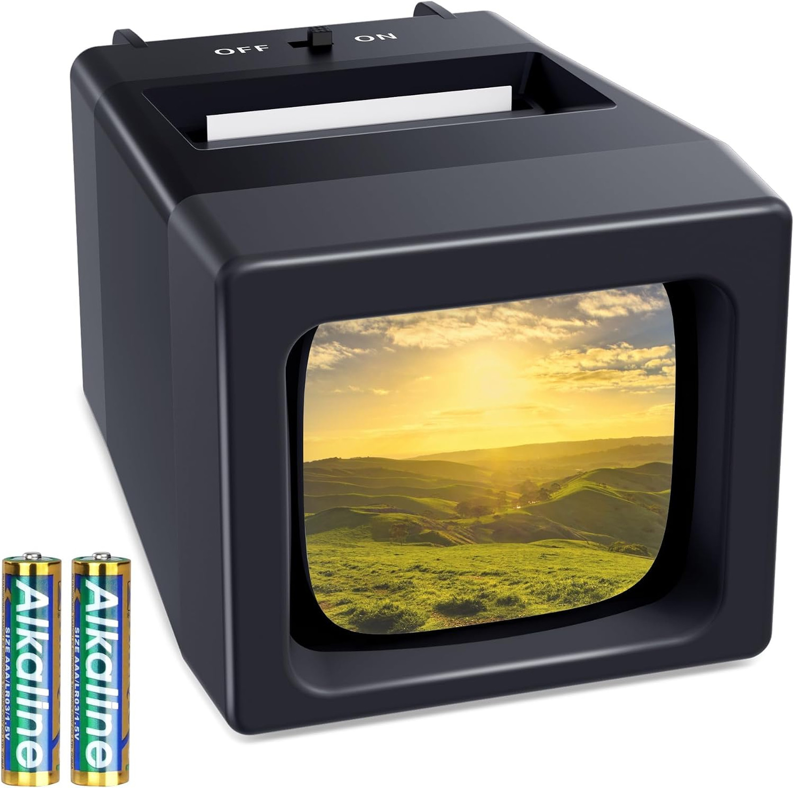 35mm Slide Viewer, 2X Magnification, Slide Projector for Old Slides, Illuminated