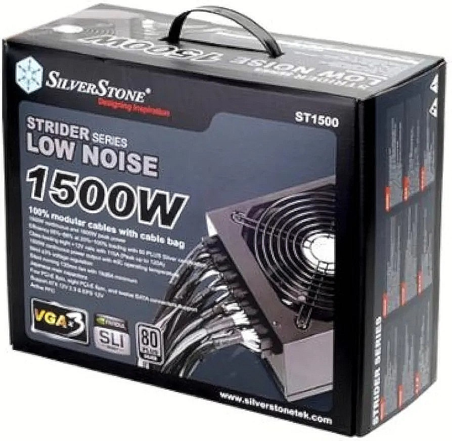 SilverStone SST-ST1500 Strider 80 Plus Silver 1500W ATX Power Supply