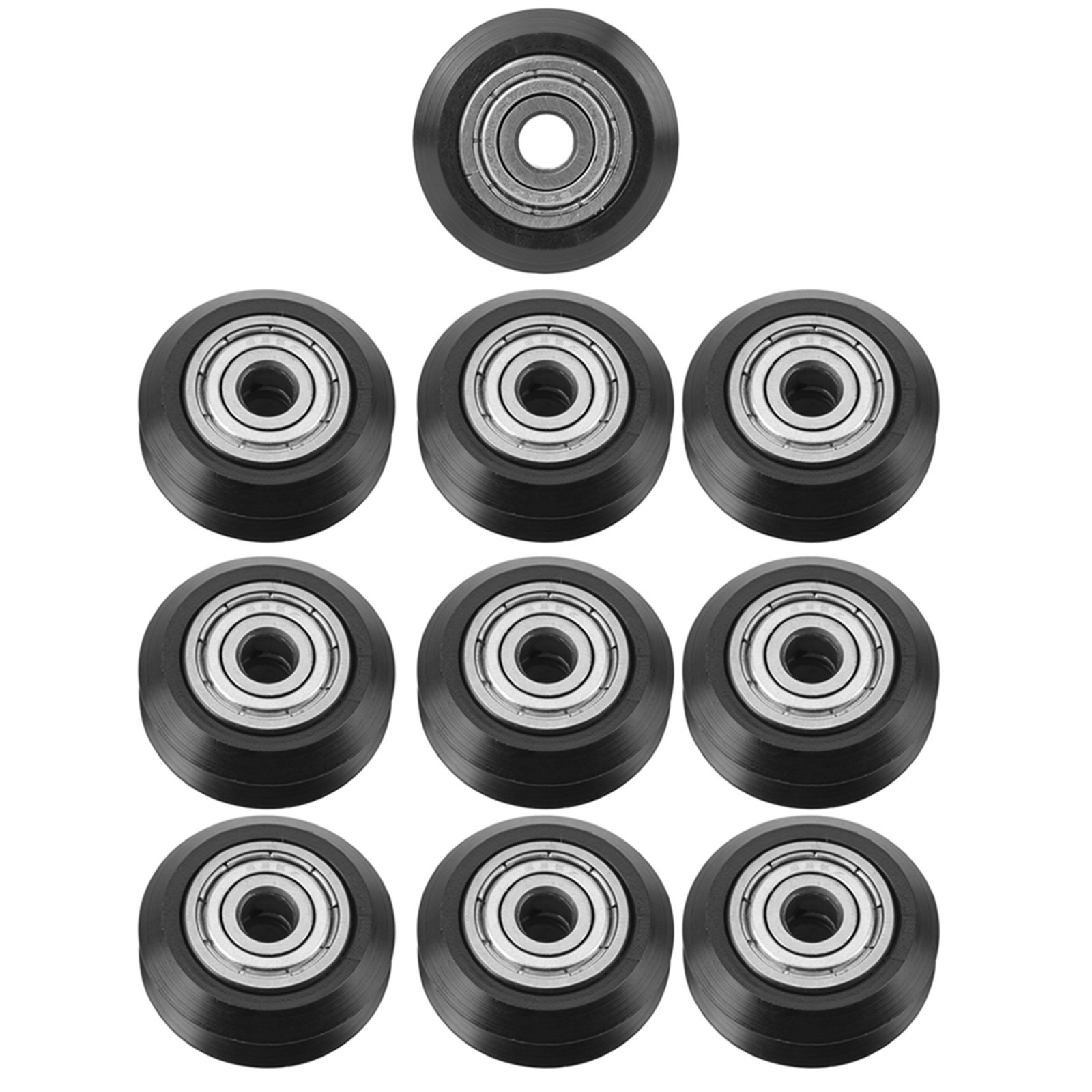 10pcs 3D Printer POM Plastic Pulley Passive Round Wheel With Bearing Pulley❀