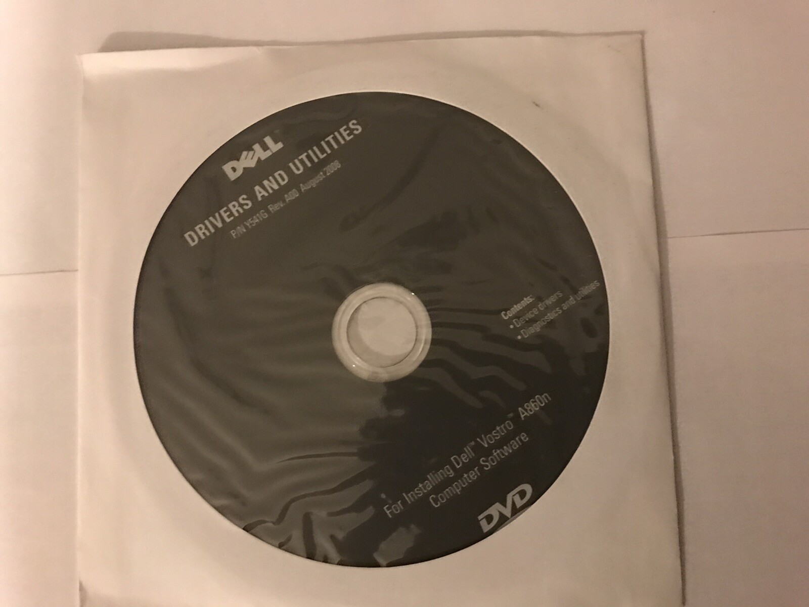 New Dell Drivers And Utilities For Dell Vostro Latop In Package Sealed