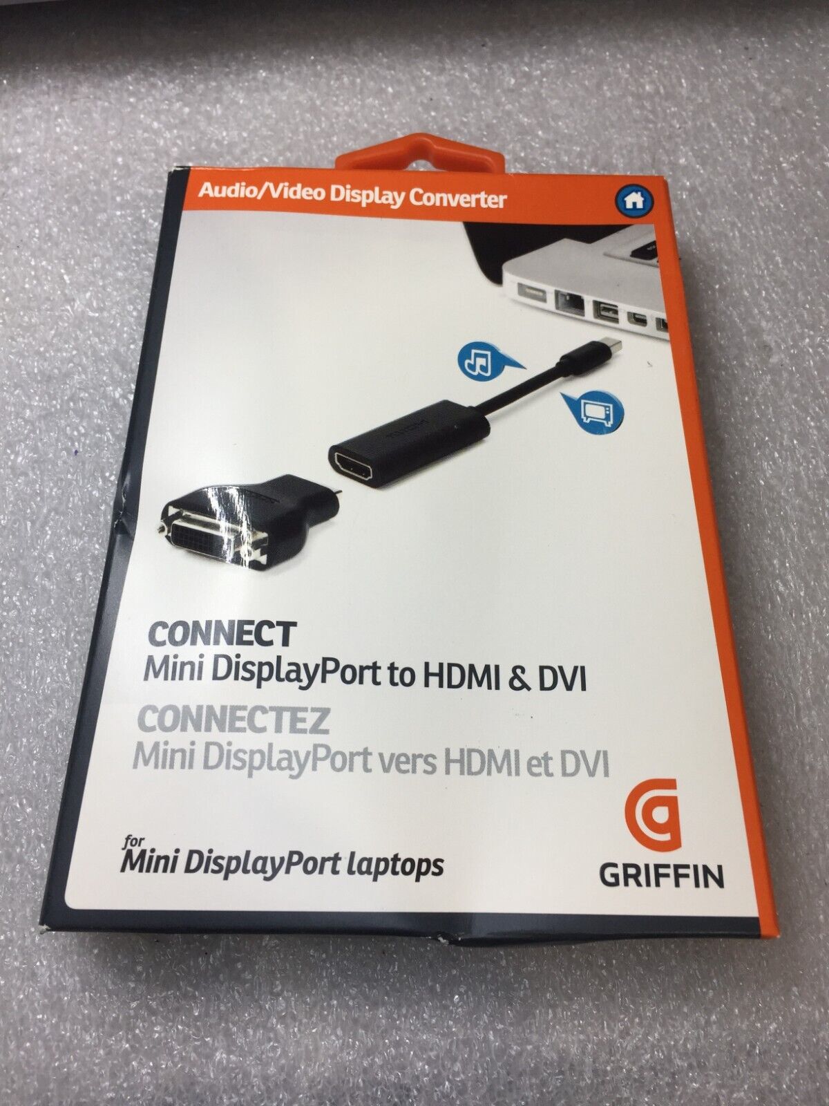 NEW Griffin Connect Mini Display Port to HDMI & DVI for Laptops FREE S/H