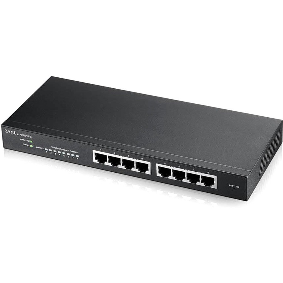 Zyxel GS1915-8 8-Port Gigabit Smart Managed Switch (gs19158)
