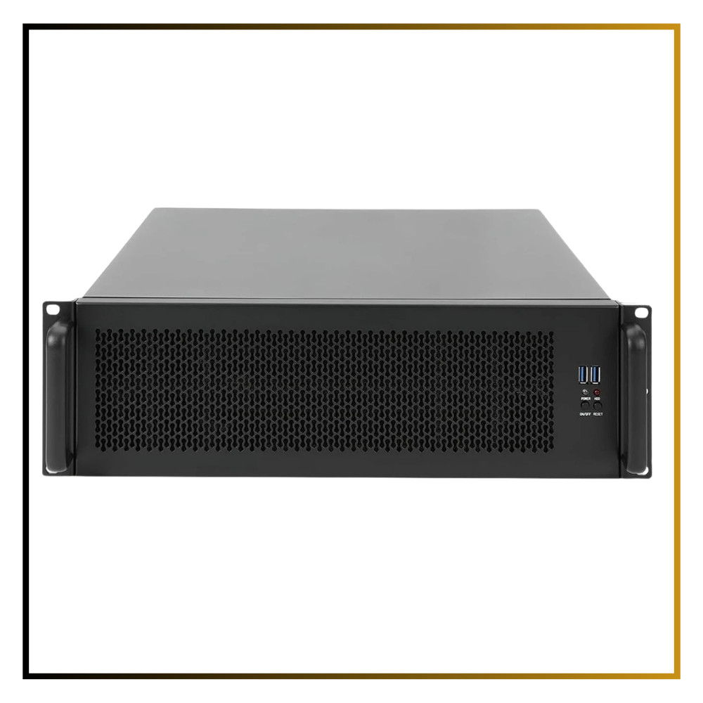 360mm 3U Rackmount Server Case Liquid Cooling SFX PSU ATX MicroATX ITX Black