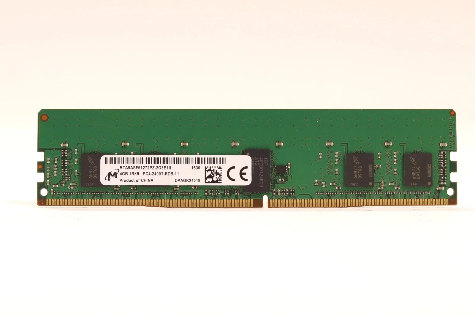 Lot of 12 Micron 4GB PC4-2400T-RDB-11 ECC REG Server Memory