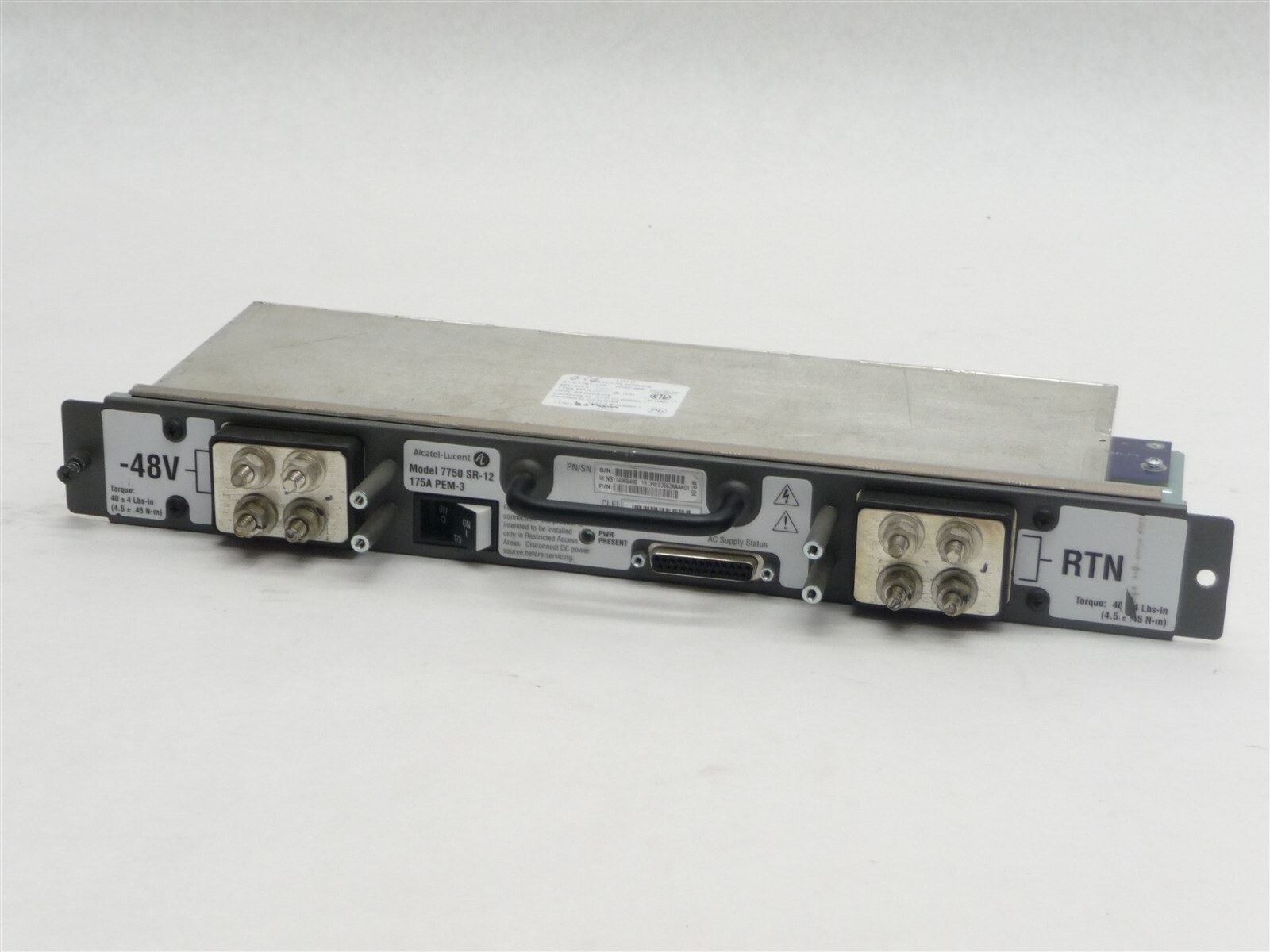 ALCATEL LUCENT 7750 SR-12 175A PEM-3 48VDC POWER ENTRY MODULE 3HE03663AAAA01