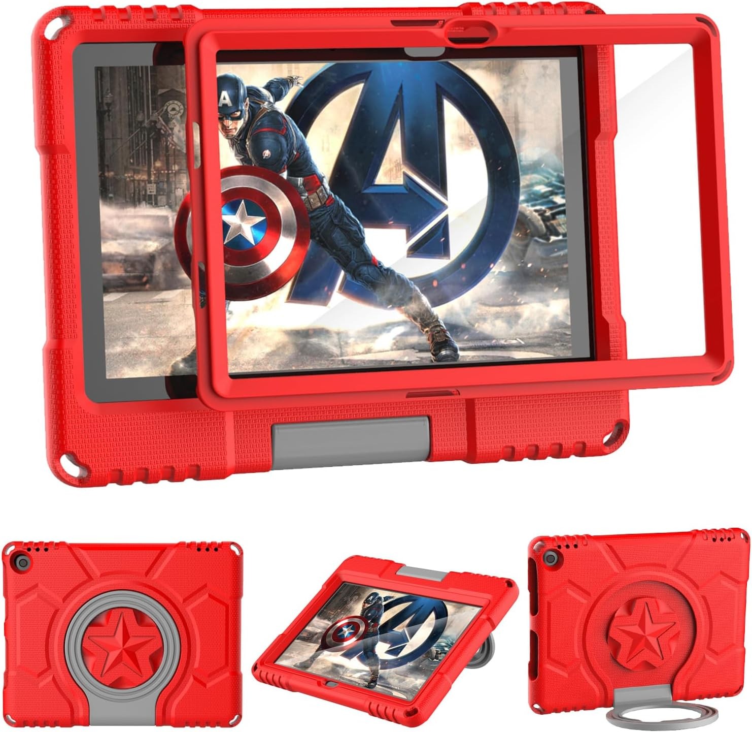 Case for 10 inch Tablet, Lightweight Shockproof with Screen Protector Handle Sta